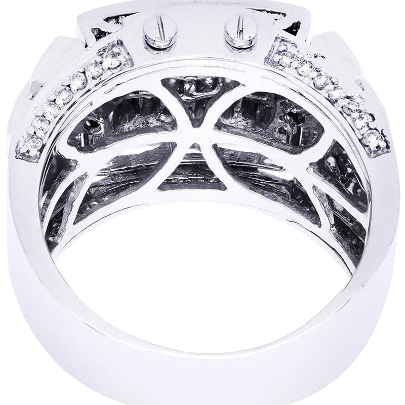 White Gold Mens Diamond Ring| 0.63 Carats| 15.47 Grams