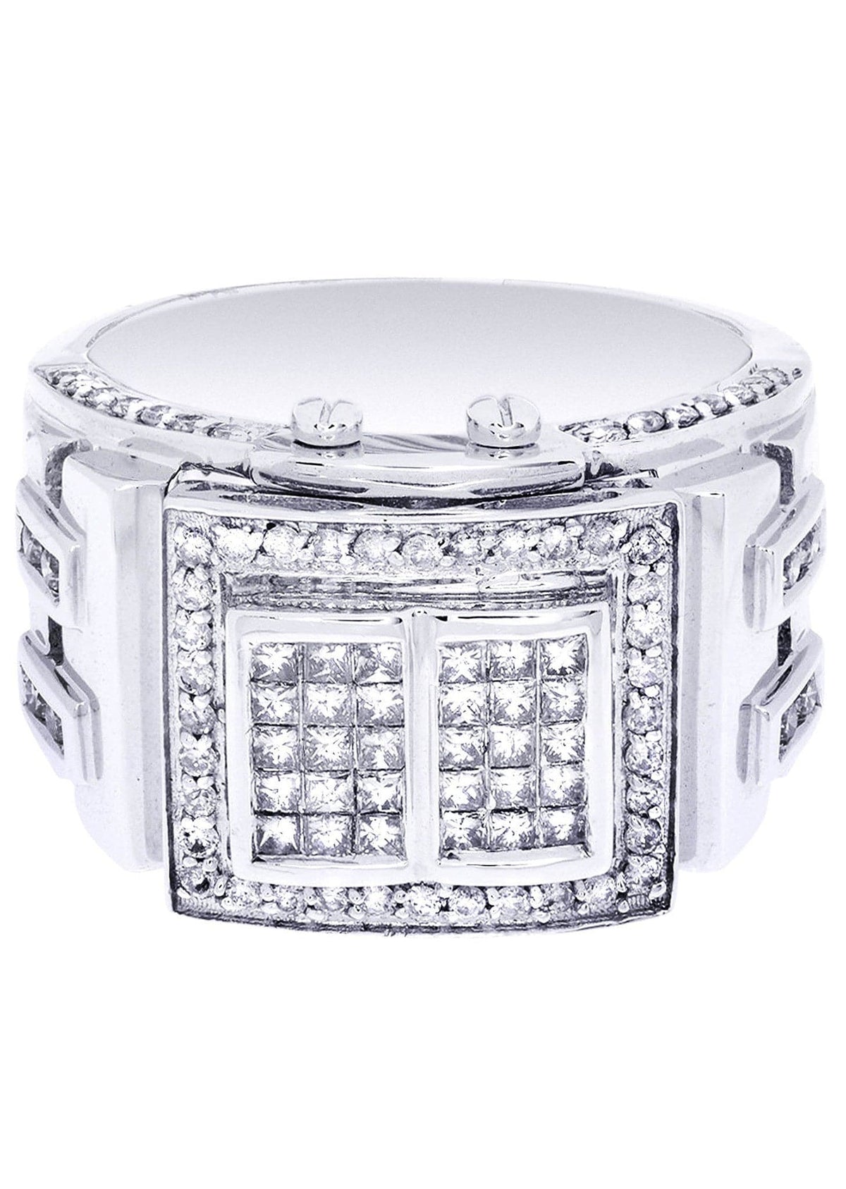 White Gold Mens Diamond Ring| 0.63 Carats| 15.47 Grams