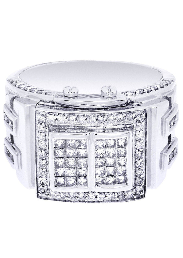White Gold Mens Diamond Ring| 0.63 Carats| 15.47 Grams