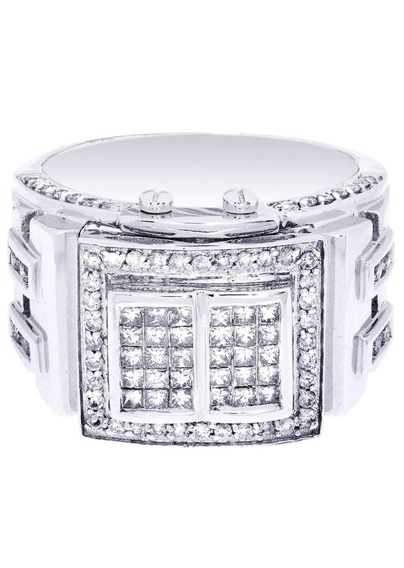 White Gold Mens Diamond Ring| 0.63 Carats| 15.47 Grams