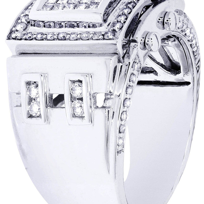 White Gold Mens Diamond Ring| 0.63 Carats| 15.47 Grams