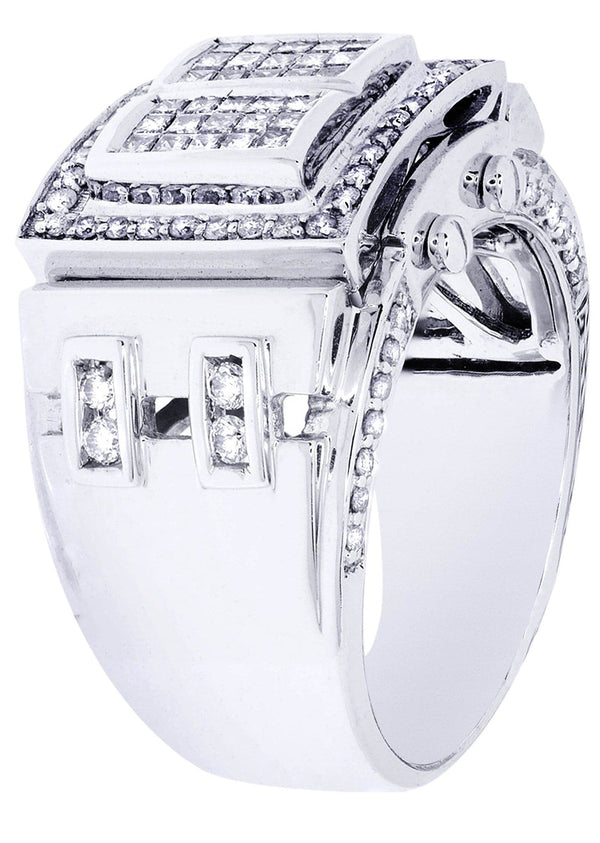 White Gold Mens Diamond Ring| 0.63 Carats| 15.47 Grams