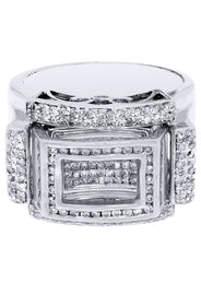 White Gold Mens Diamond Ring| 0.9 Carats| 15.88 Grams
