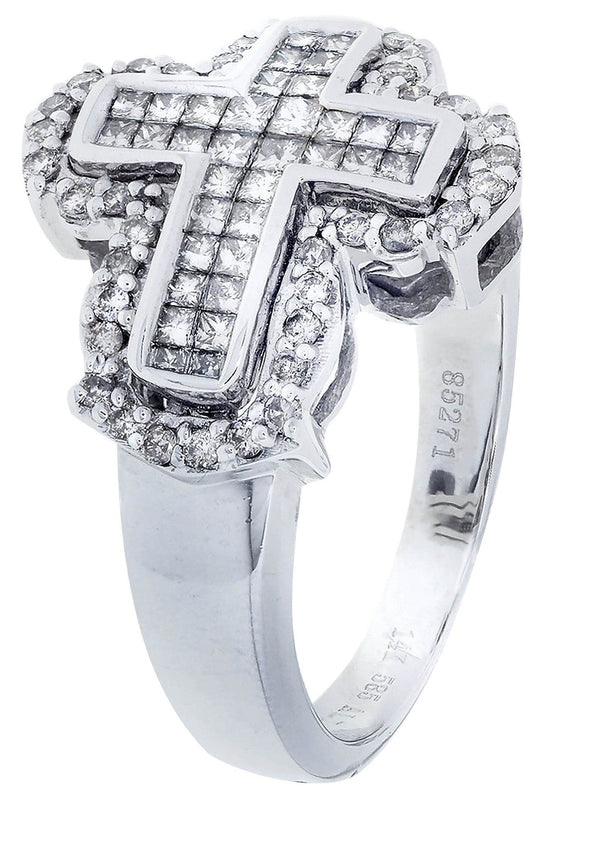 White Gold Mens Diamond Ring| 0.34 Carats| 8.06 Grams