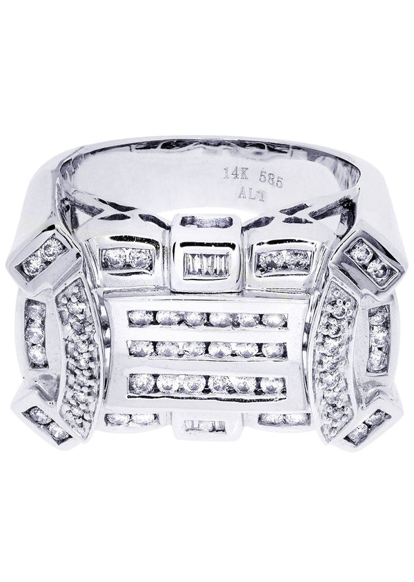 White Gold Mens Diamond Ring| 0.66 Carats| 17.59 Grams