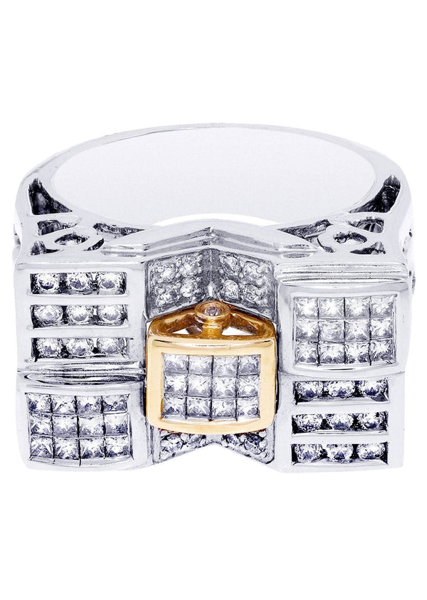 White Gold Mens Diamond Ring| 0.61 Carats| 17.2 Grams