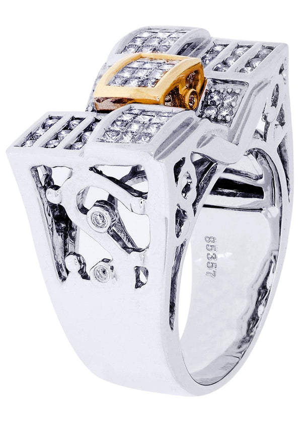 White Gold Mens Diamond Ring| 0.61 Carats| 17.2 Grams