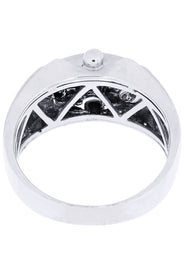 White Gold Mens Diamond Ring| 0.42 Carats| 8.58 Grams