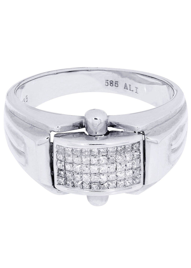 White Gold Mens Diamond Ring| 0.42 Carats| 8.58 Grams