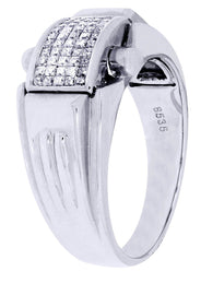 White Gold Mens Diamond Ring| 0.42 Carats| 8.58 Grams