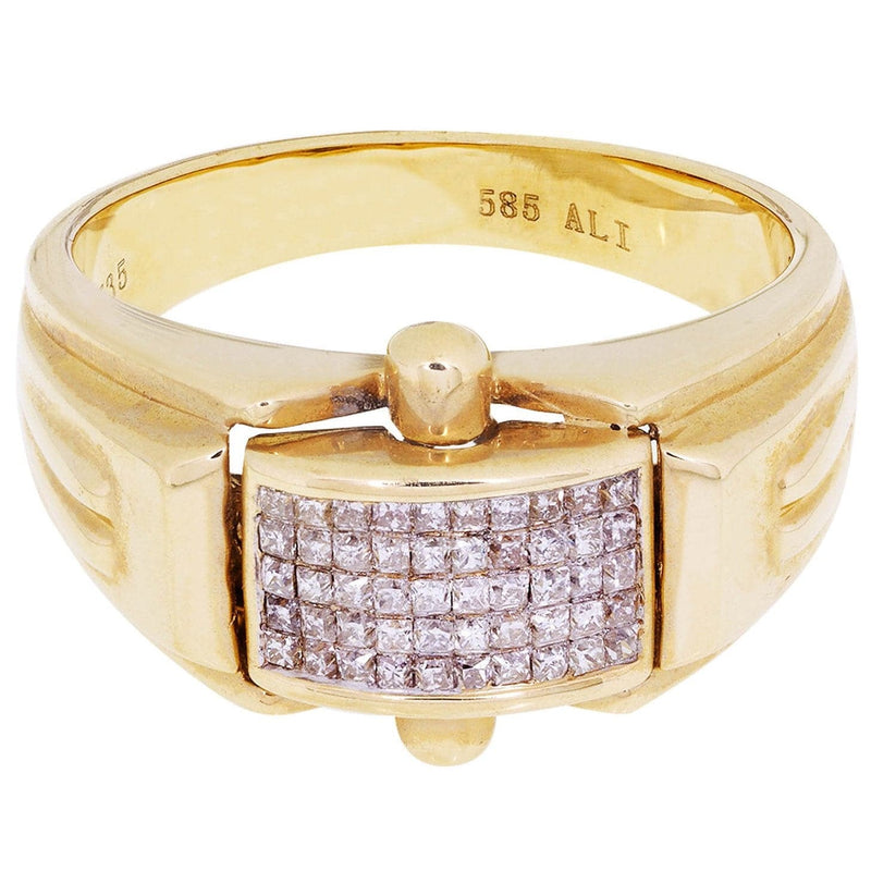 Mens Diamond Ring / Pinky Diamond Ring| 0.42 Carats