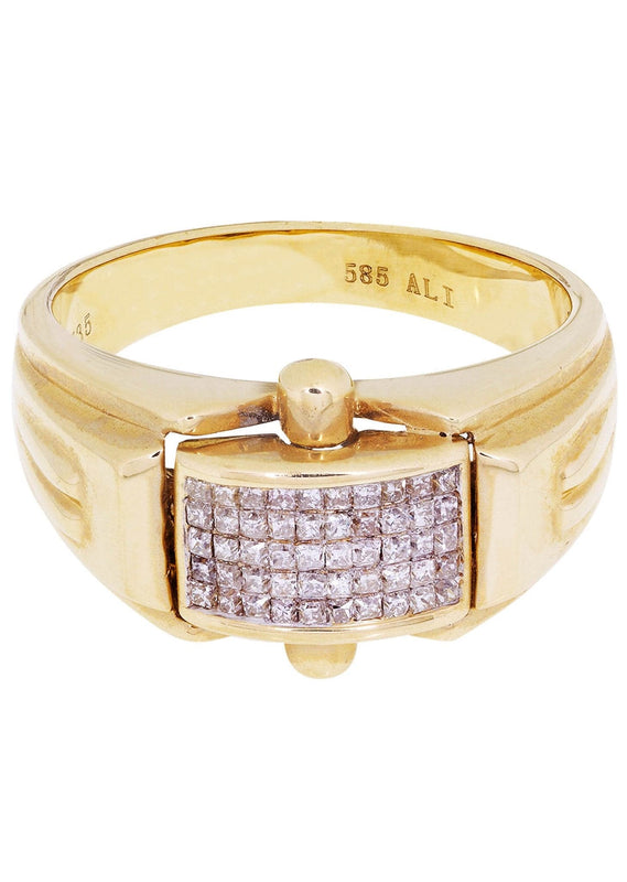 Mens Diamond Ring / Pinky Diamond Ring| 0.42 Carats
