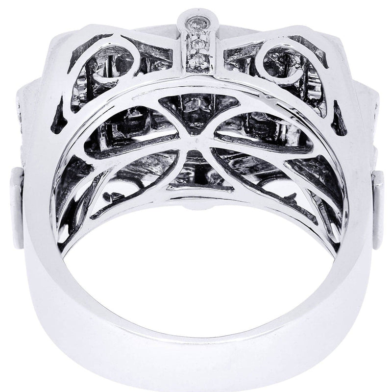 White Gold Mens Diamond Ring| 0.17 Carats| 16.9 Grams