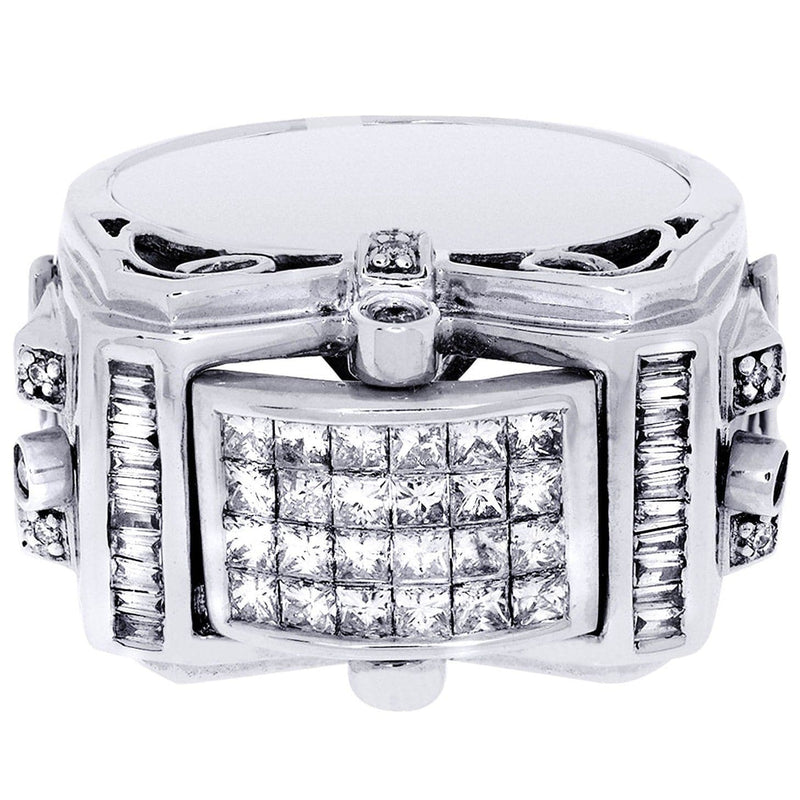 White Gold Mens Diamond Ring| 0.17 Carats| 16.9 Grams