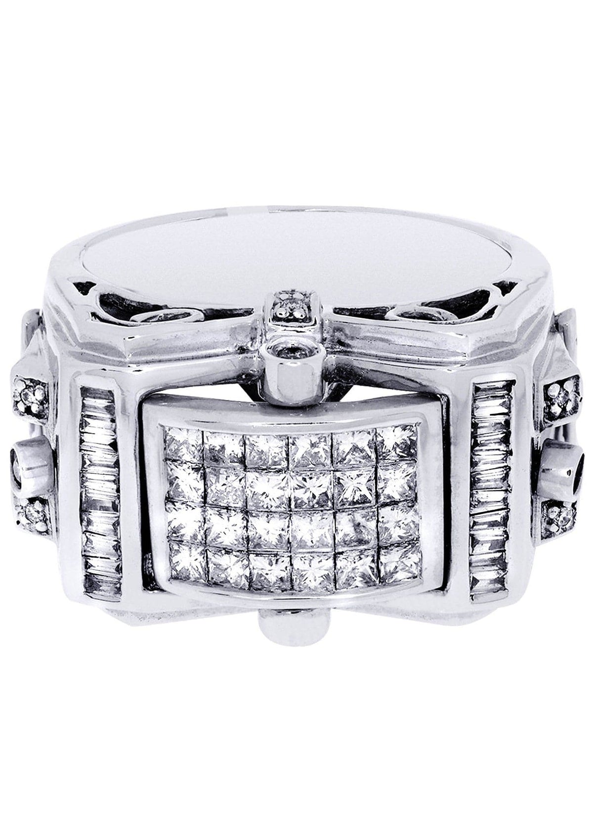 White Gold Mens Diamond Ring| 0.17 Carats| 16.9 Grams