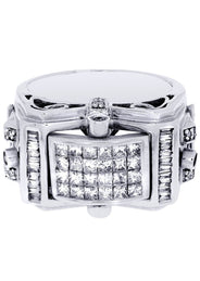 White Gold Mens Diamond Ring| 0.17 Carats| 16.9 Grams
