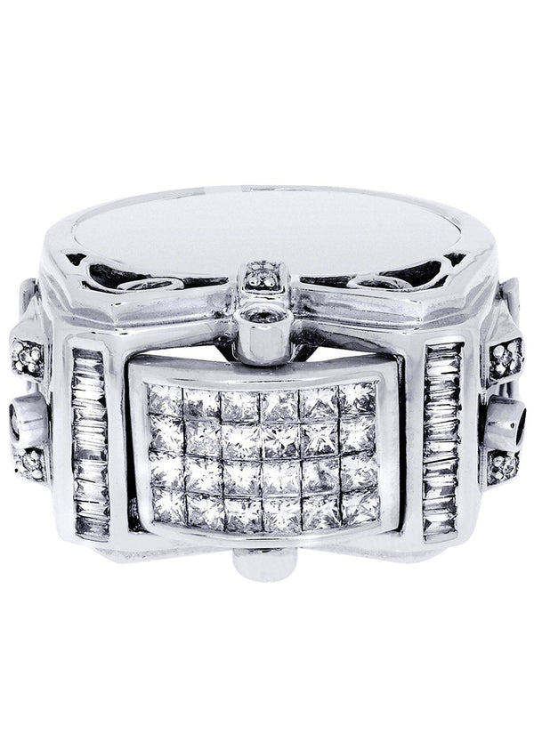 White Gold Mens Diamond Ring| 0.17 Carats| 16.9 Grams