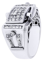 White Gold Mens Diamond Ring| 0.17 Carats| 16.9 Grams