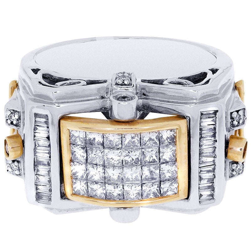 White Gold Mens Diamond Ring| 0.17 Carats| 17.34 Grams