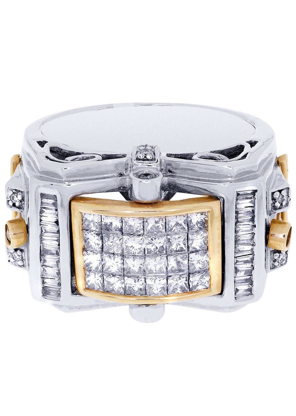 White Gold Mens Diamond Ring| 0.17 Carats| 17.34 Grams