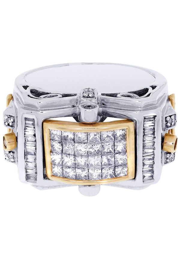 White Gold Mens Diamond Ring| 0.17 Carats| 17.34 Grams