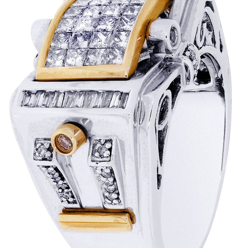 White Gold Mens Diamond Ring| 0.17 Carats| 17.34 Grams