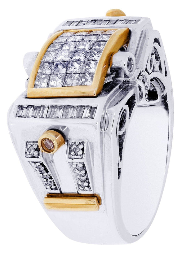 White Gold Mens Diamond Ring| 0.17 Carats| 17.34 Grams
