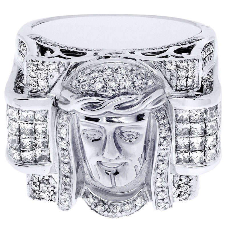 White Gold Mens Diamond Ring| 1.17 Carats| 20.29 Grams