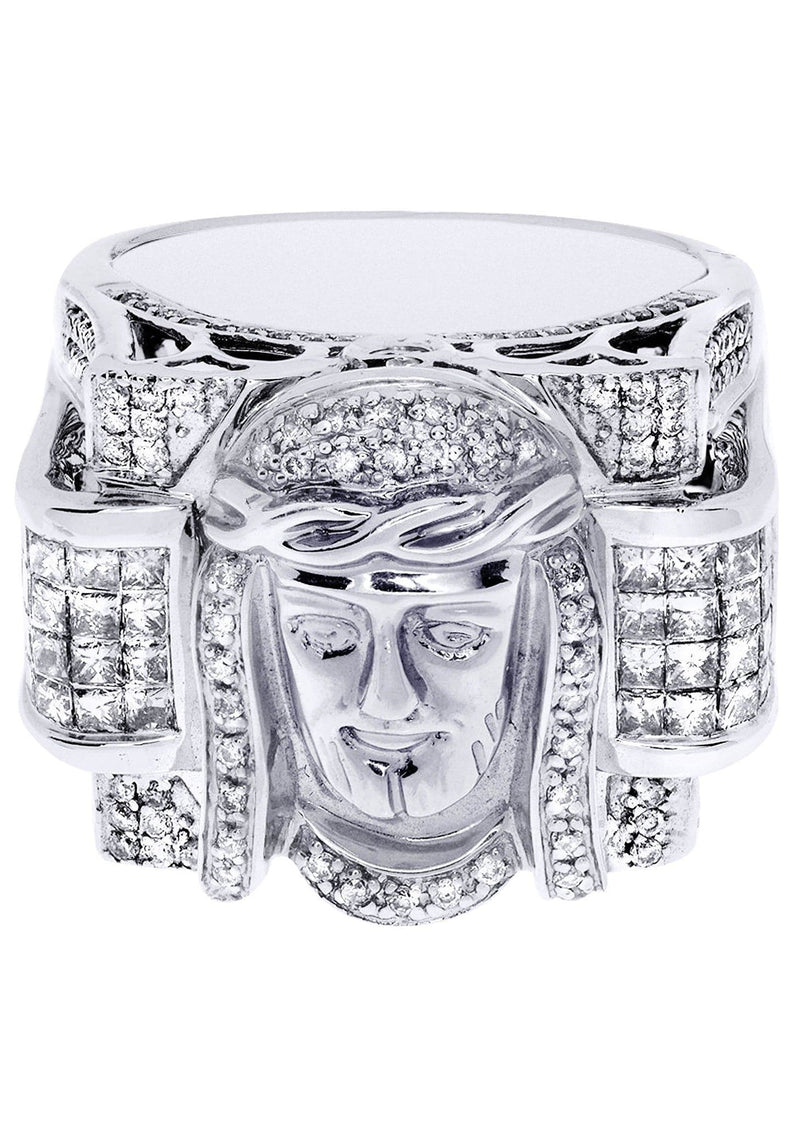 White Gold Mens Diamond Ring| 1.17 Carats| 20.29 Grams