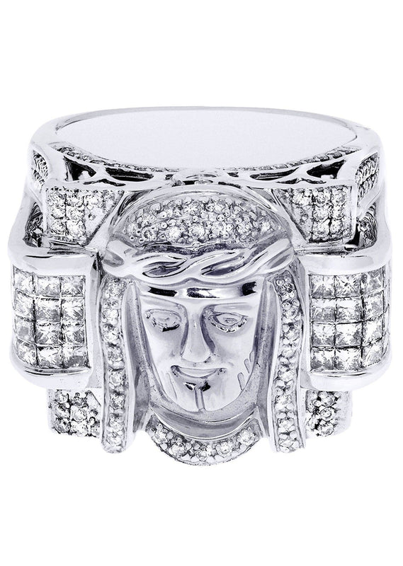 White Gold Mens Diamond Ring| 1.17 Carats| 20.29 Grams