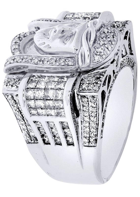 White Gold Mens Diamond Ring| 1.17 Carats| 20.29 Grams