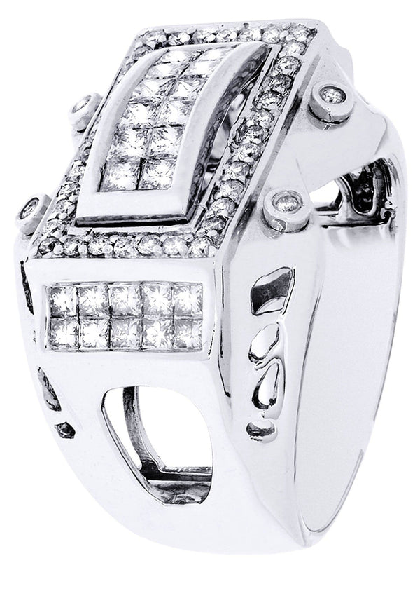 White Gold Mens Diamond Ring| 0.31 Carats| 14.52 Grams