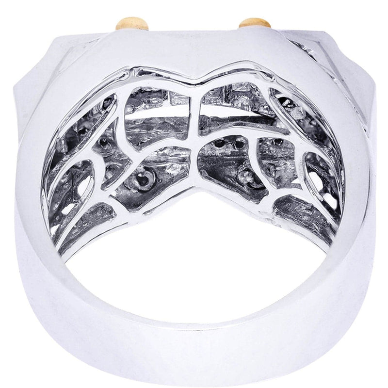 White Gold Mens Diamond Ring| 0.36 Carats| 15.35 Grams