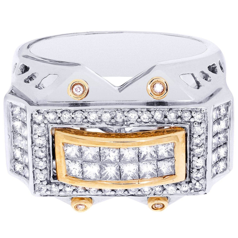 White Gold Mens Diamond Ring| 0.36 Carats| 15.35 Grams