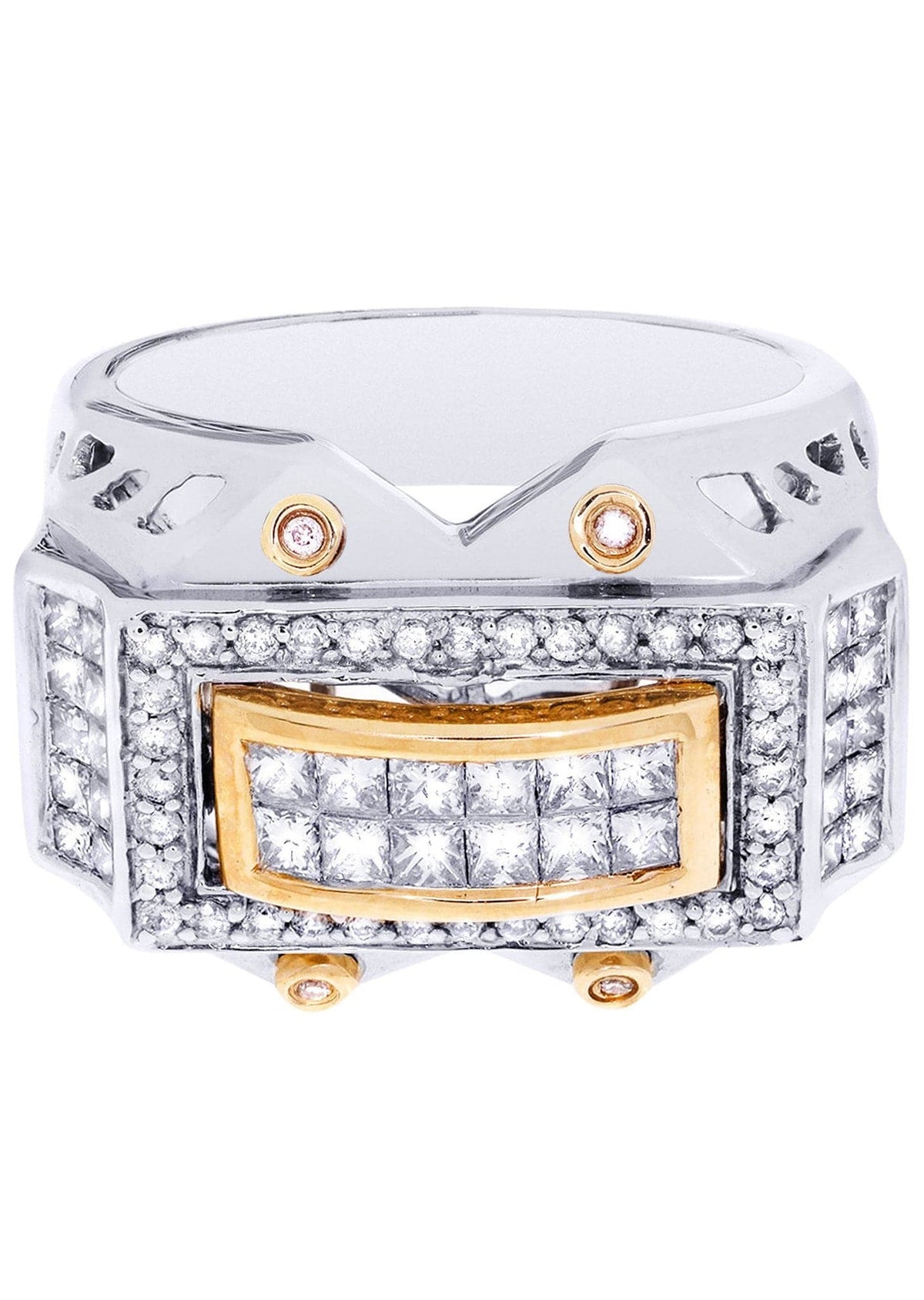 White Gold Mens Diamond Ring| 0.36 Carats| 15.35 Grams