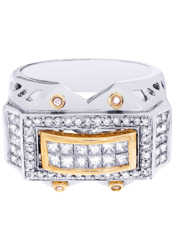 White Gold Mens Diamond Ring| 0.36 Carats| 15.35 Grams