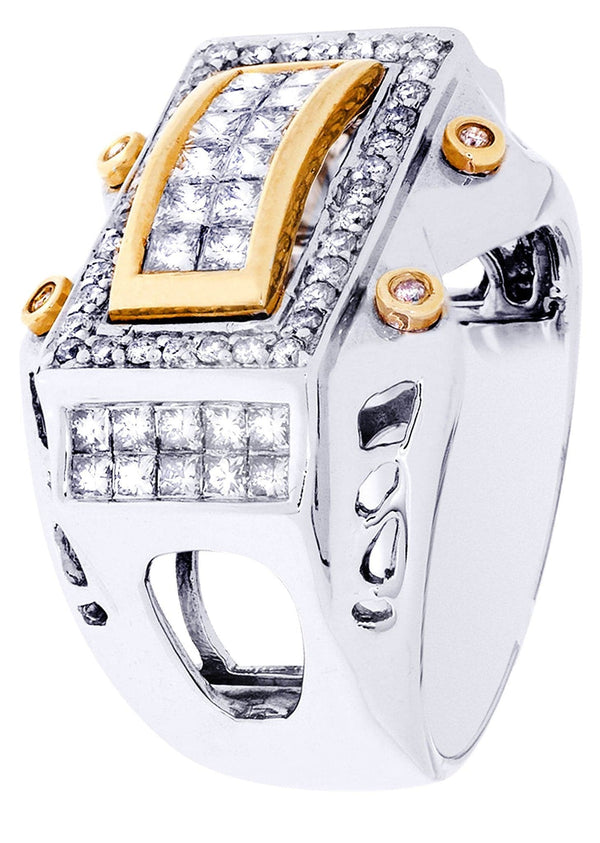 White Gold Mens Diamond Ring| 0.36 Carats| 15.35 Grams