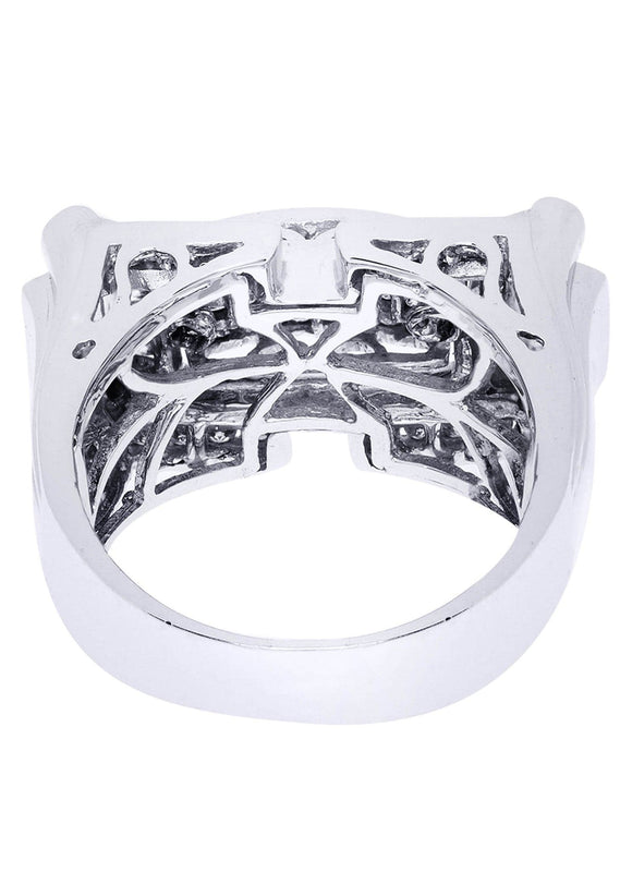 White Gold Mens Diamond Ring| 0.63 Carats| 15.04 Grams