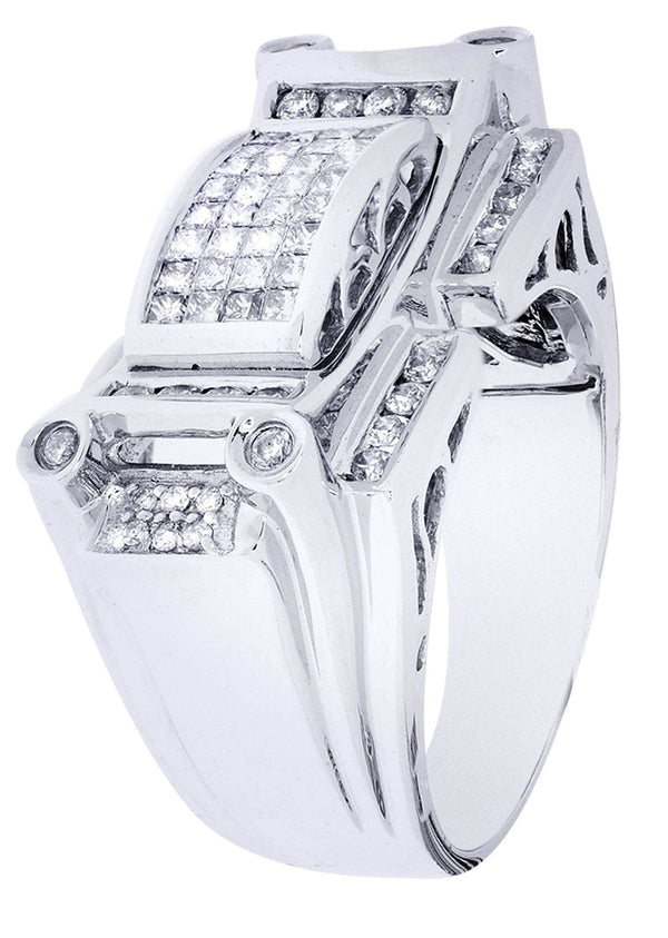 White Gold Mens Diamond Ring| 0.63 Carats| 15.04 Grams