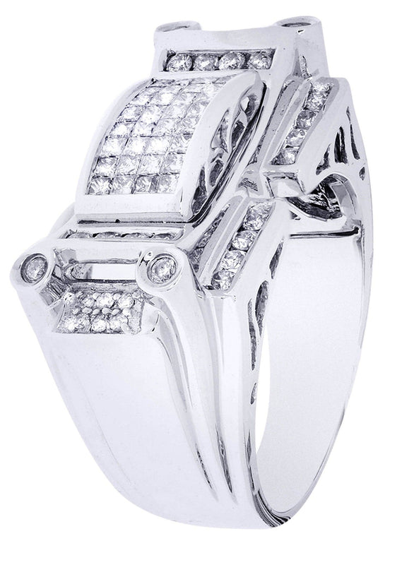 White Gold Mens Diamond Ring| 0.63 Carats| 15.04 Grams