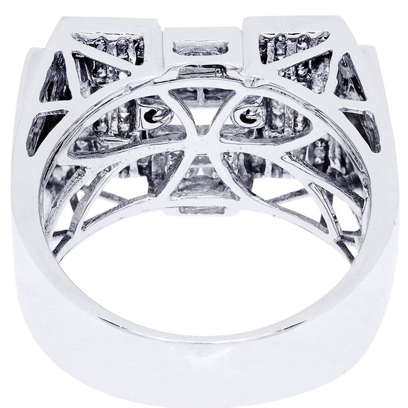 White Gold Mens Diamond Ring| 0.18 Carats| 14.42 Grams