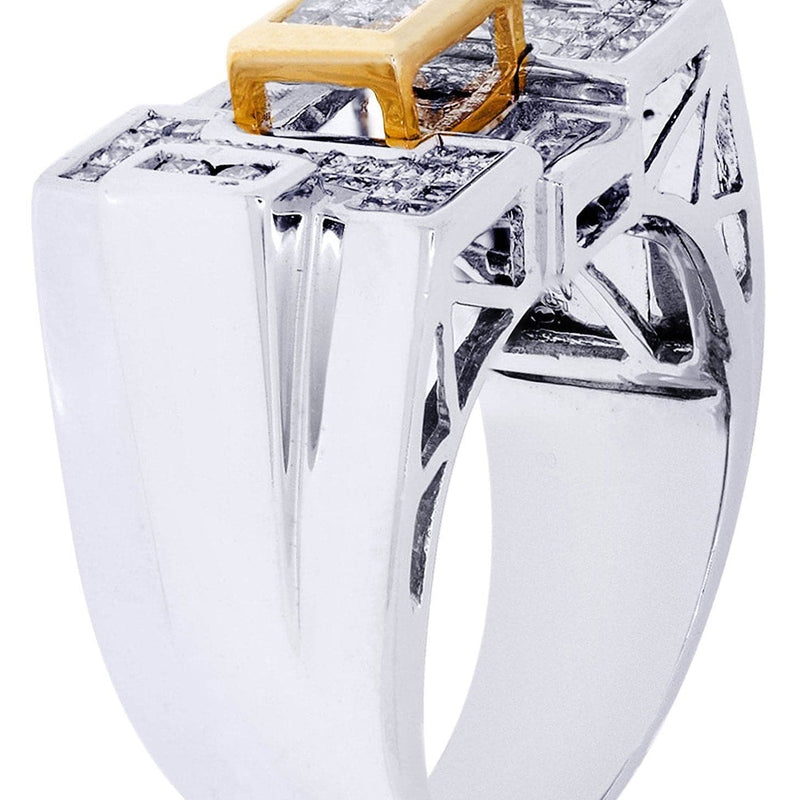 White Gold Mens Diamond Ring| 0.18 Carats| 14.42 Grams