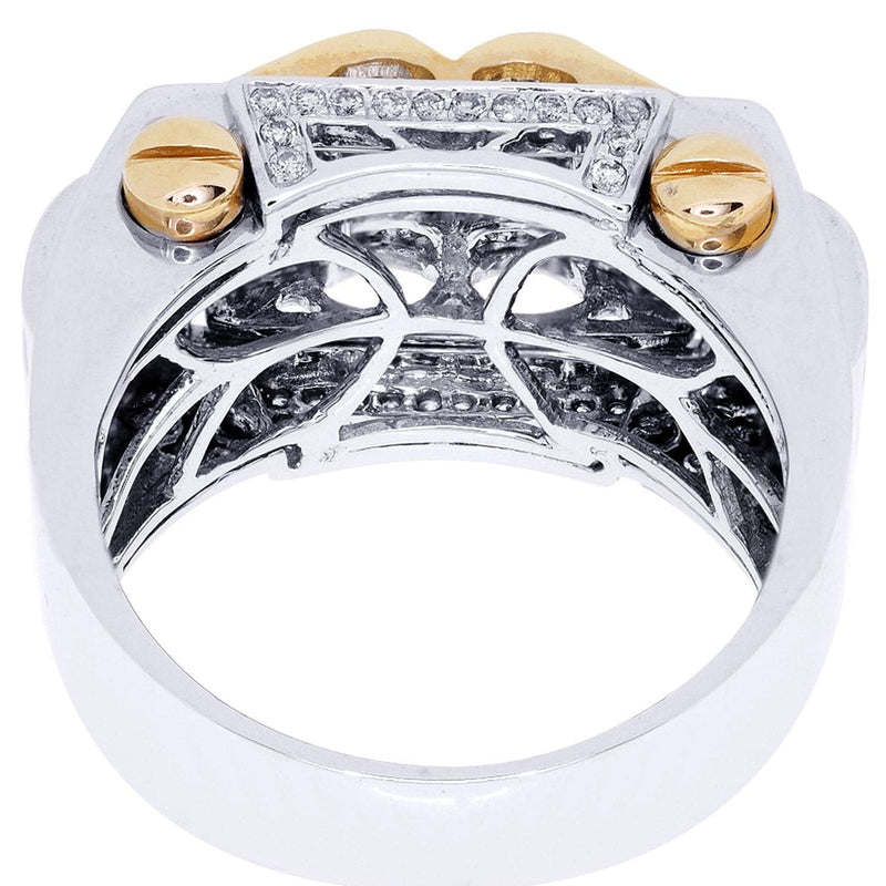 White Gold Mens Diamond Ring| 0.52 Carats| 14.49 Grams