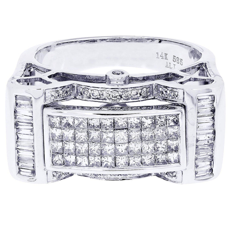 White Gold Mens Diamond Ring| 1.08 Carats| 13.06 Grams