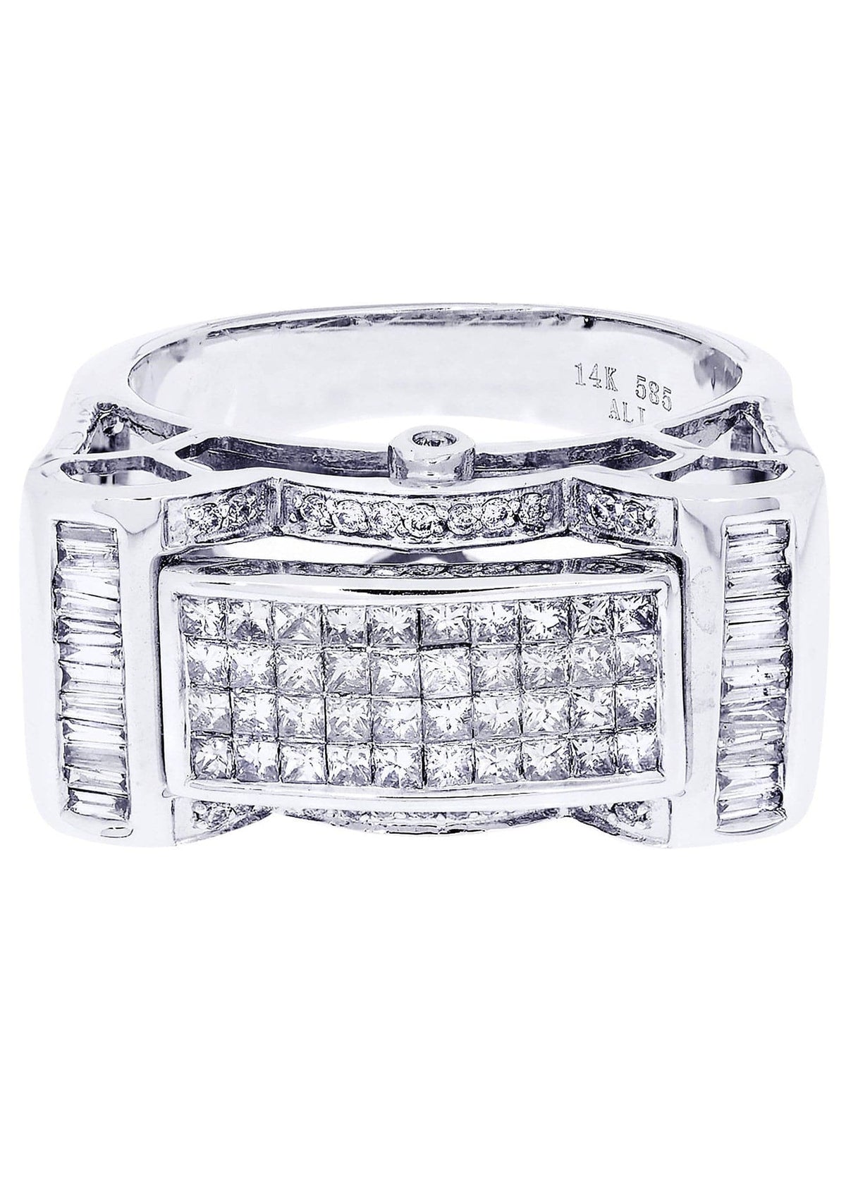 White Gold Mens Diamond Ring| 1.08 Carats| 13.06 Grams