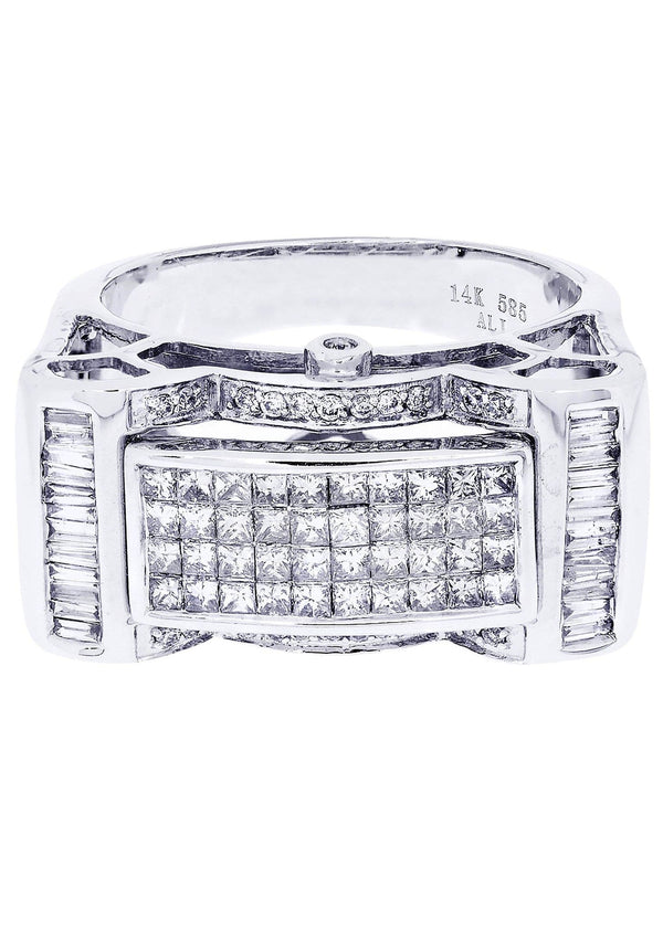 White Gold Mens Diamond Ring| 1.08 Carats| 13.06 Grams