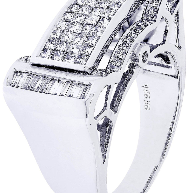 White Gold Mens Diamond Ring| 1.08 Carats| 13.06 Grams
