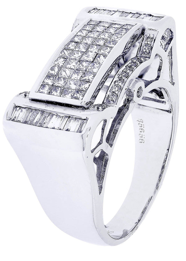 White Gold Mens Diamond Ring| 1.08 Carats| 13.06 Grams