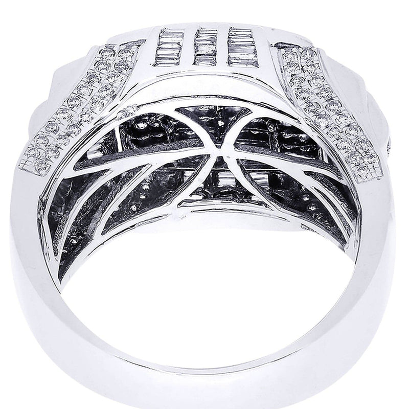 White Gold Mens Diamond Ring| 0.6 Carats| 13.73 Grams