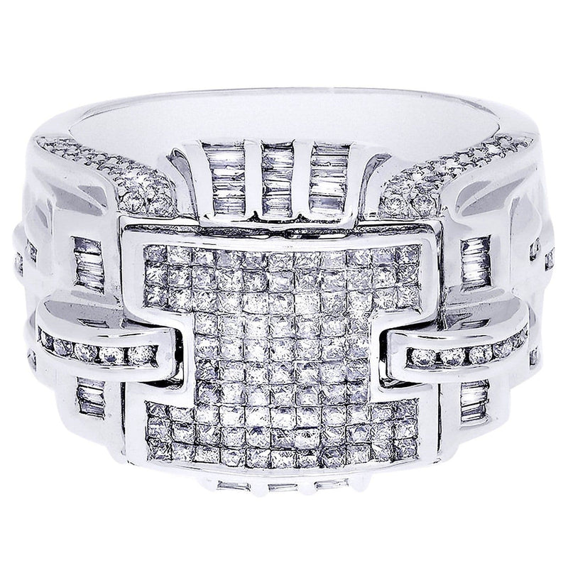 White Gold Mens Diamond Ring| 0.6 Carats| 13.73 Grams